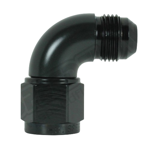 Speedflow Female Swivel Adaptor 90 degree fittings- Female/Male in Black