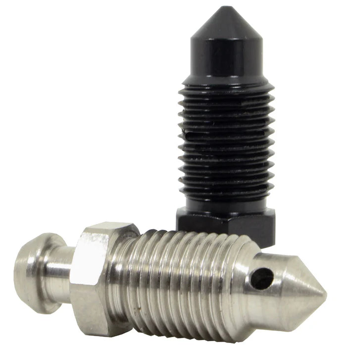 Speedflow Bleed Nipples in Black and Steel