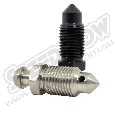 Speedflow Bleed Nipples in Black and Steel