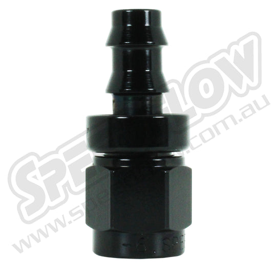 Speedflow Pushlock Hose Ends, 400 Series. Straight. To suit Rubber hose.