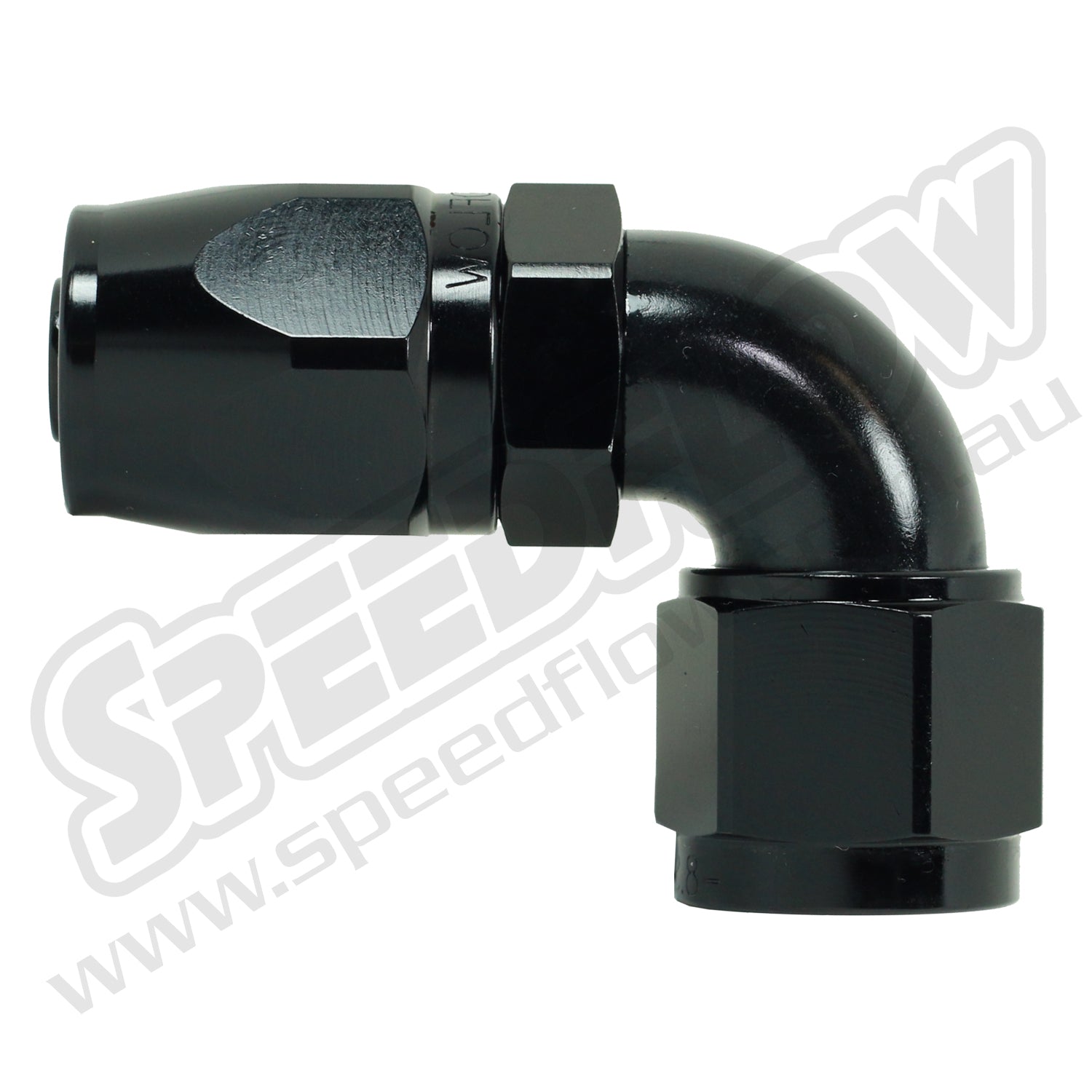 Speedflow 90 Degree Hose ends to suit stainless braided hose, 100 series hose