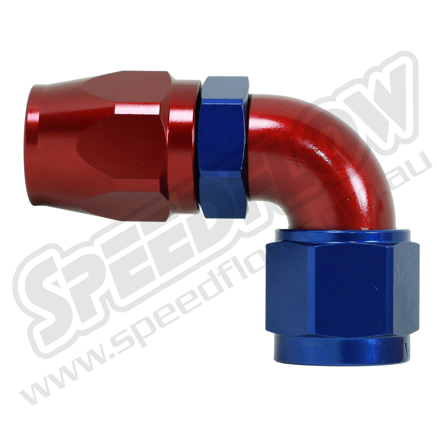 Speedflow 90 Degree Hose ends to suit stainless braided hose, 100 series hose