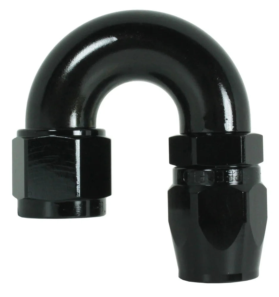 Speedflow 180 Degree Hose ends to suit stainless braided hose, 100 series hose