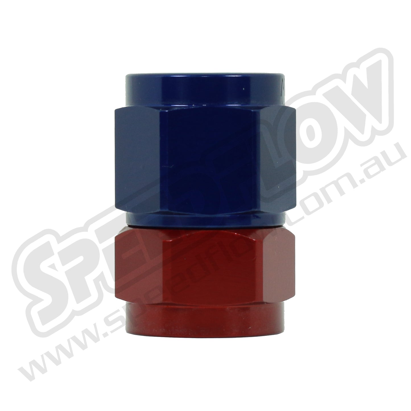 Speedflow Female Swivel Adaptors- Female/Female Straight in Red/Blue