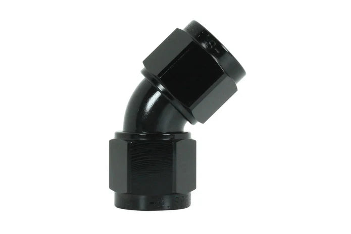 Speedflow Female Swivel Adaptors- Female/Female 45 Degree's in Black