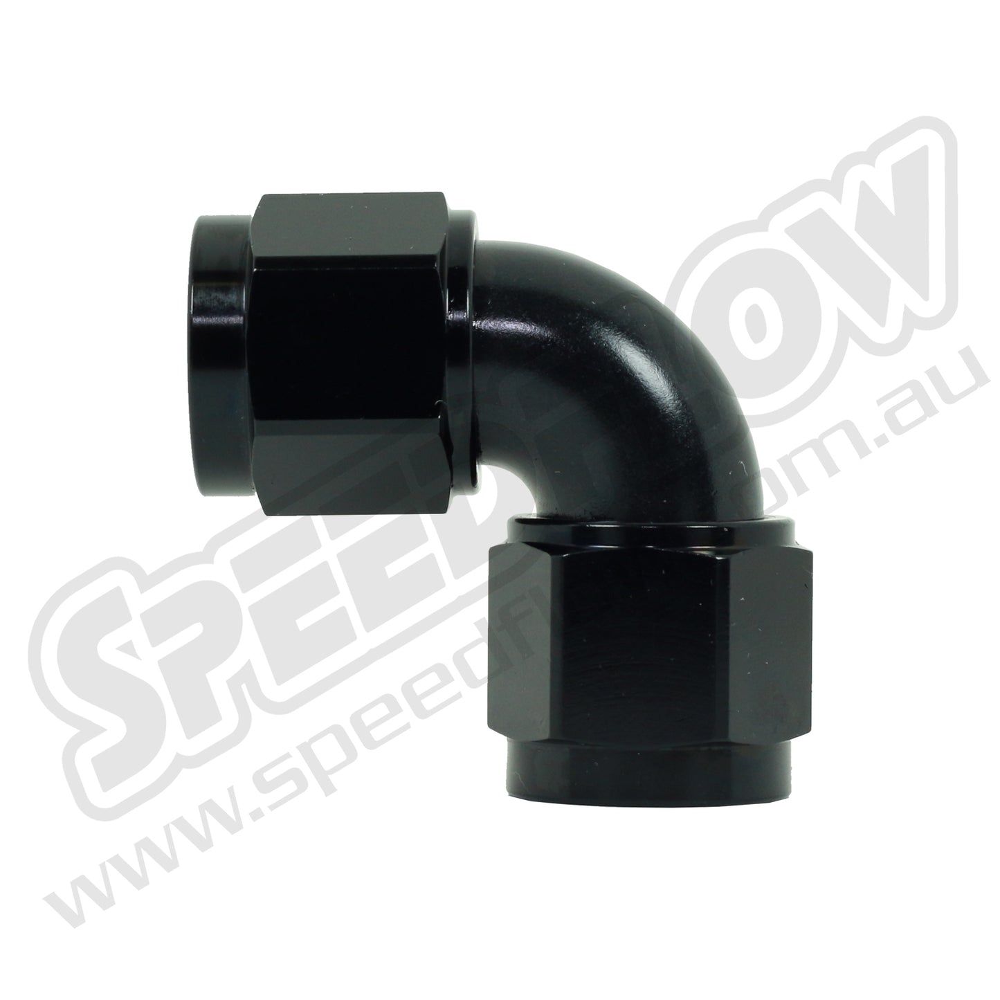 Speedflow Female Swivel Adaptors- Female/Female 90 Degree's in Black