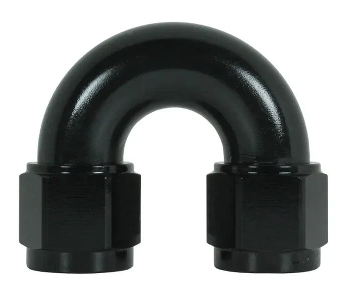 Speedflow Female Swivel Adaptors- Female/Female 180 Degree hose fitting in Black