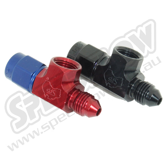 Speedflow Female-Male Flare Adapter fitting with 1/8" NPT Port