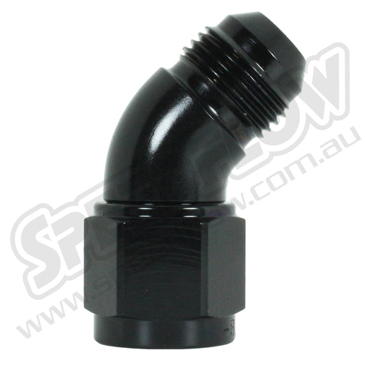 Speedflow Female Swivel Adaptors fittings- Female/Male in Black 