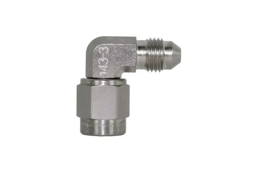 Speedflow Female-Male 45° and 90° Flare Adapters- Steel (200 series). To suit Stainless braided, Teflon inner hose