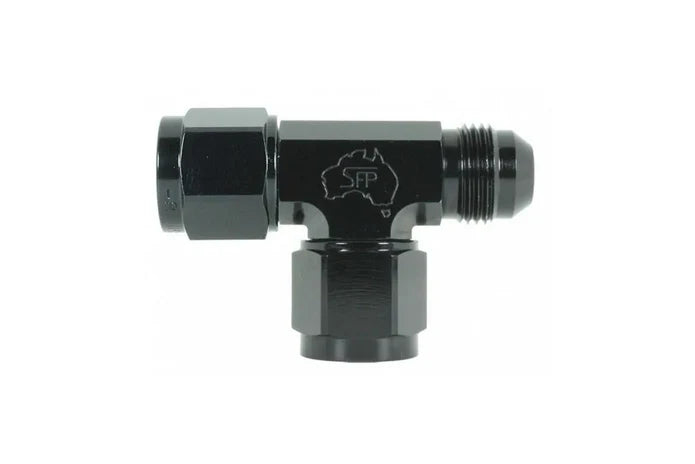 Speedflow AN Swivel Aluminium Swivel Tee, , Male on The Run in Black