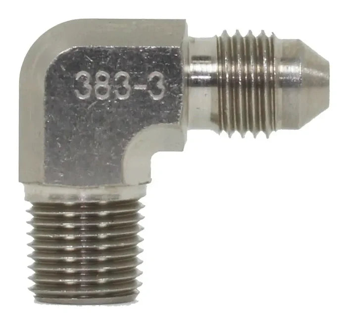 Speedflow Male NPT Flare Adapters 90° - Steel