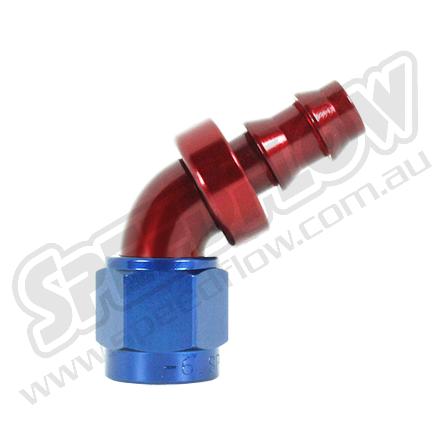 Speedflow Pushlock Hose Ends, 400 Series. To suit Rubber hose. 60 Degrees