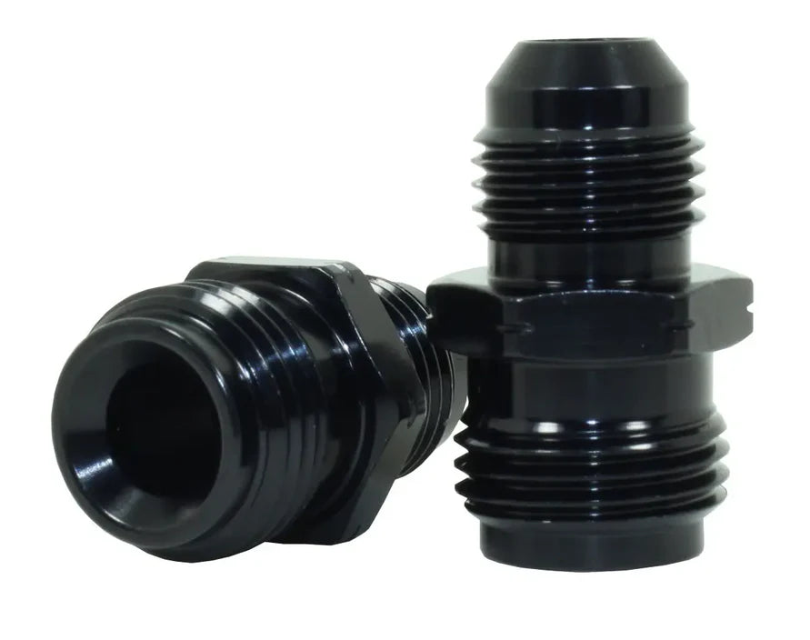 Speedflow AN Male to Metric Inverted Adaptor in Black