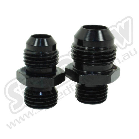 Speedflow AN Male to Metric Male Adapters in Black