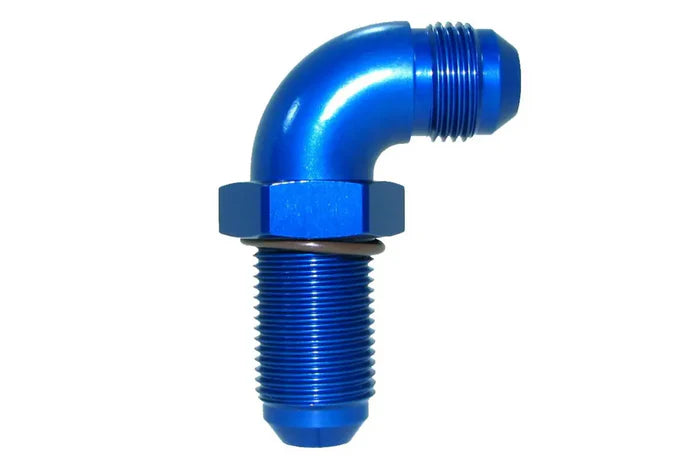 90 Degree Speedflow Bulkhead fittings in Blue