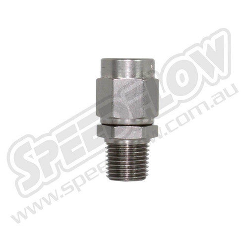 Speedflow AN Female to NPT Male adapter in Steel 