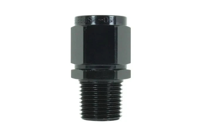 Speedflow AN Female to NPT Male adapter in Black Aluminium