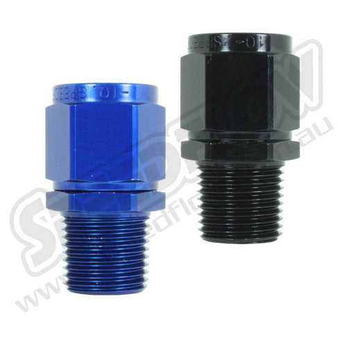 Speedflow AN Female to NPT Male adapter in Aluminium