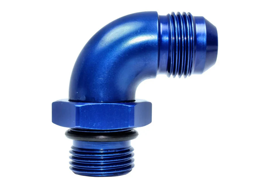 Speedflow 90 Degree Male Port Adapter in Blue