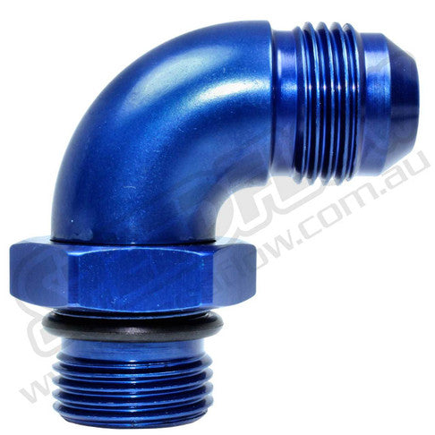 Speedflow 90 Degree Male Port Adapter in Blue