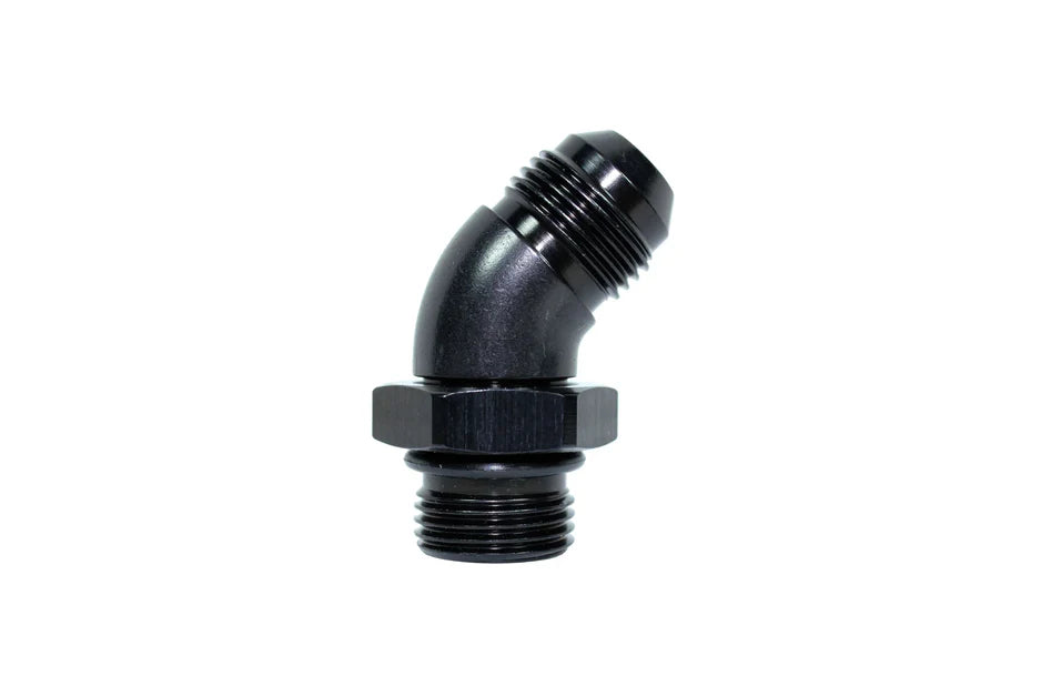 Speedflow 45 Degree Male Port Adapter in Black