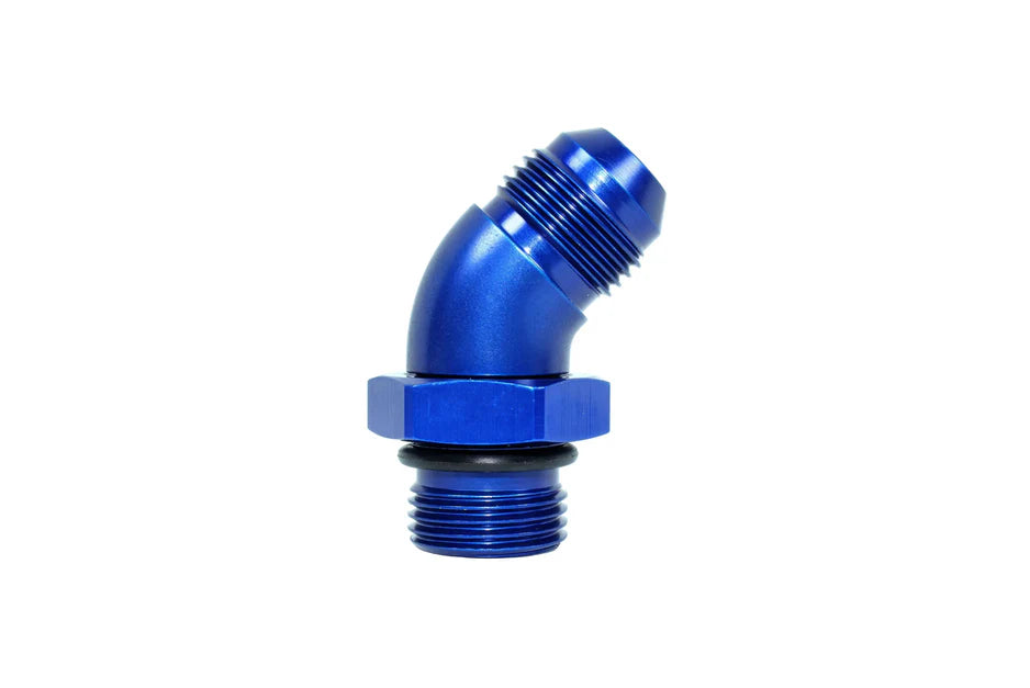 Speedflow 45 Degree Male Port Adapter in Blue