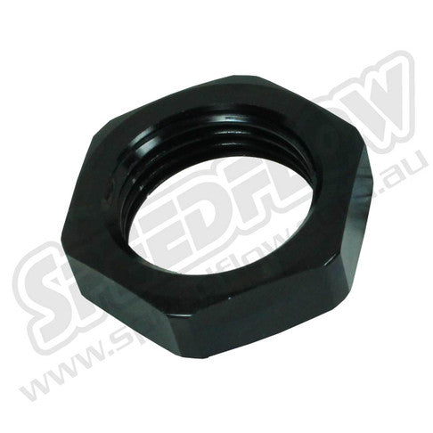 Speedflow Aluminium Bulkhead Nut in Black 